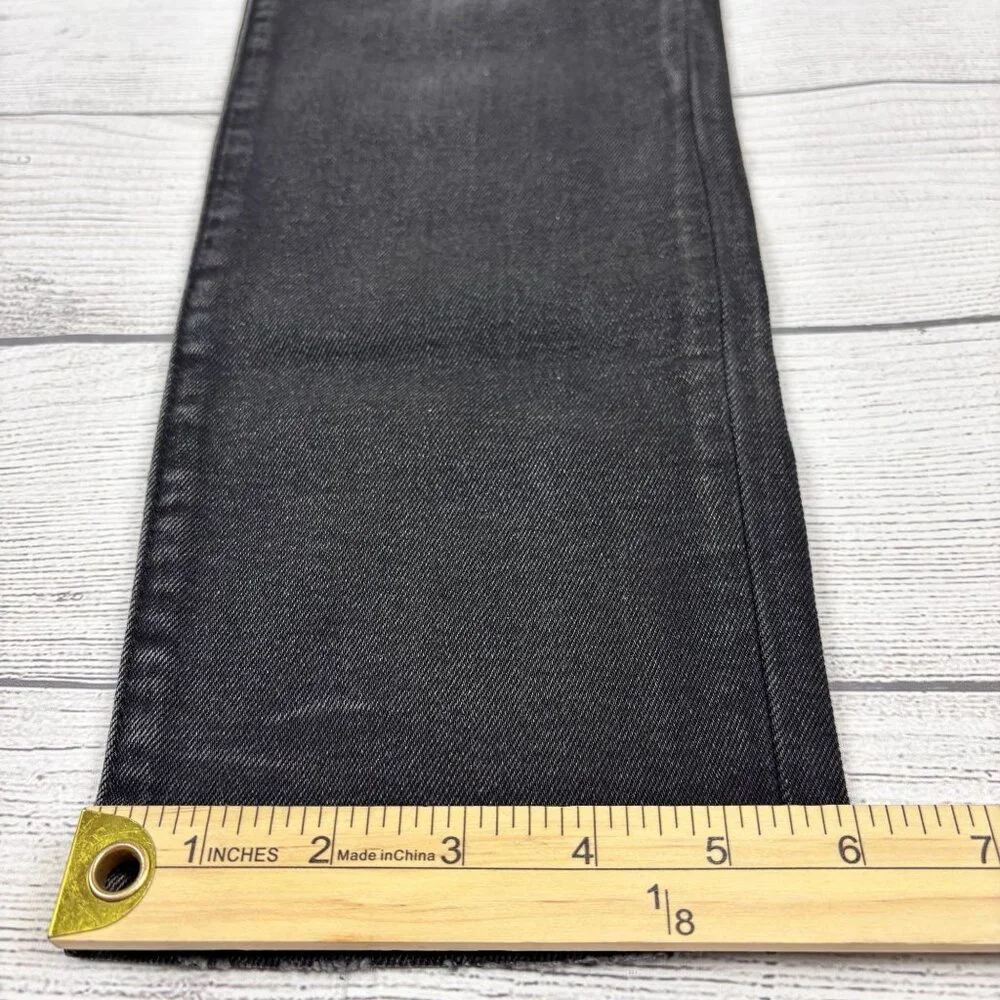 Embellish Mens Black Distressed Skinny Jeans With Colorful Patches Size 34 - Picture 9 of 16